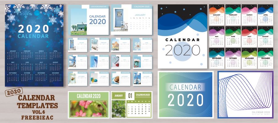 2020年日曆模板Vol.4