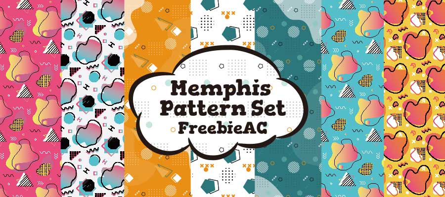 Memphis pattern set