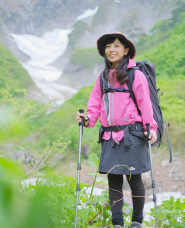 Photos of a woman hiking