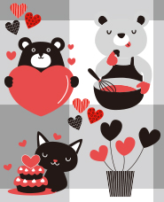 Cute valentine illustration