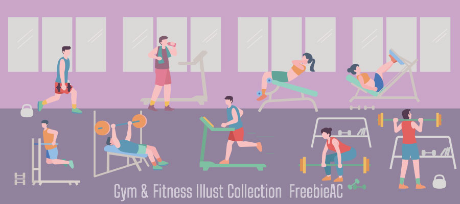 Fitness & gym illustration collection