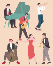 Bộ sưu tập minh họa nhạc jazz