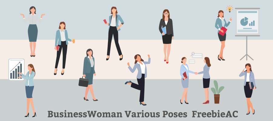 Business Woman Illustration Collection