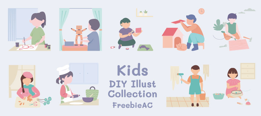 Kids DIY Illustration Collection