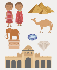 Countries around the world Africa Continent Illustration Collection