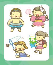 Illustration of summer vacation