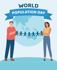 세계 인구의 날의 일러스트 컬렉션