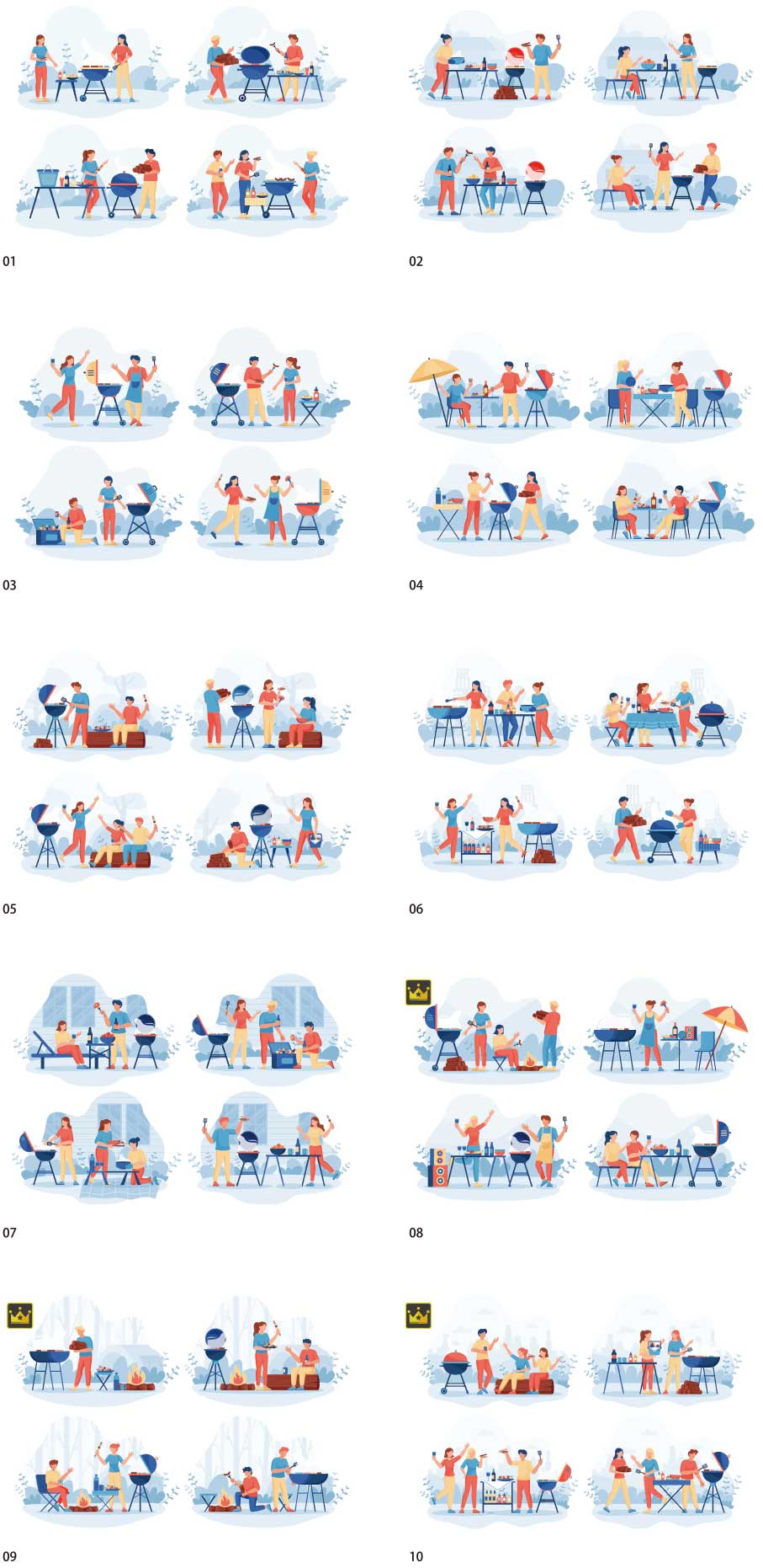 Barbecue illustration collection vol.2