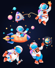 Astronaut illustration collection